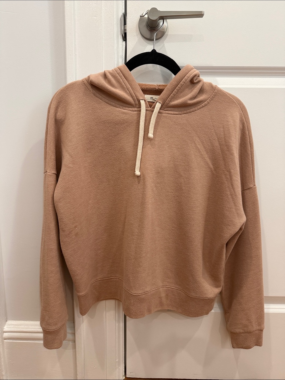 Madewell Women's Hooded Sweatshirt - Taupe Pink